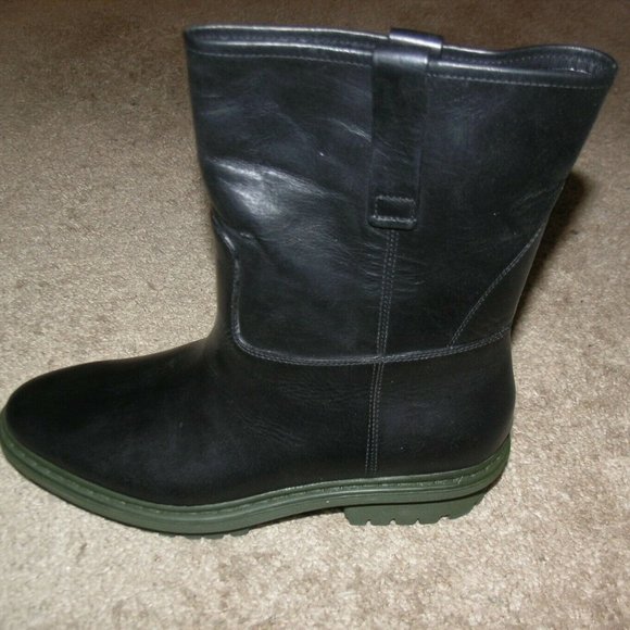 Balenciaga Black Leather Engineer Ankle Boots Size 8 NWB - Picture 4 of 10